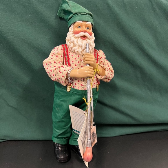 Glass Blowing Santa (clothlike) - Picture 1 of 2